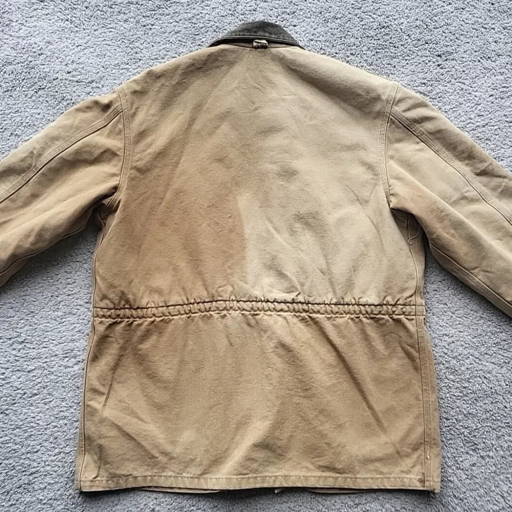 Vintage Carhartt Chore Jacket Men Large Blanket Lined Barn Work Duck Canvas - Picture 3 of 16